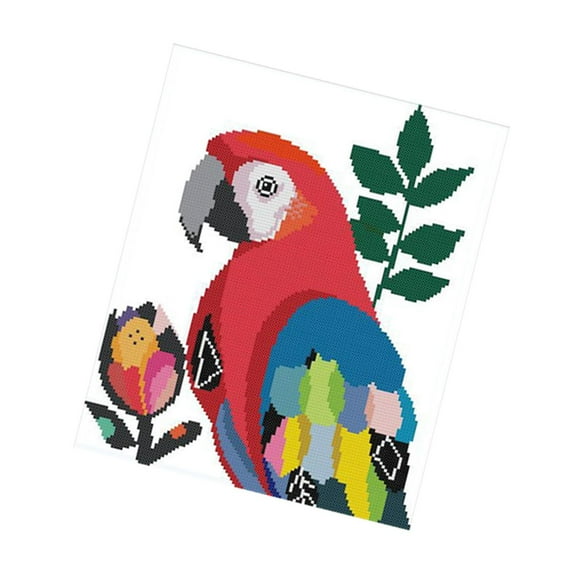 de estampado para principiantes, de pájaro DIY, con herramientas básicas, decoración para hogar Macarena kits de punto de cruz