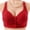 c01Red, variant on Hduncf Daisy Bras for Older Women Front Closure Full Coverage Senior Padded Bras Push Up Bra Comfortable Everyday Bralettes Gray 46