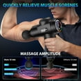 thumbnail image 4 of TOLOCO Massage Gun, Deep Tissue Back Massage for Athletes for Pain Relief, Percussion Massager with 10 Massages Heads & Silent Brushless Motor, Black, 4 of 10