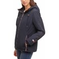 thumbnail image 3 of Tommy Hilfiger Womens Heavyweight Softshell Hooded Jacket (Navy,XL), 3 of 5