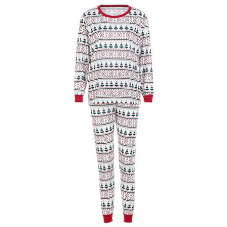 

Colisha Elastic Waist Holiday Matching Family Pajamas Set for Women Men Kids Soft Tree Print Nightwear Xmas Pjs Long Sleeve Sleepwear Red Child 10