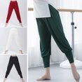 thumbnail image 3 of Pantalones harén de yoga para mujer Cintura elástica ancha modal suave suelta, 3 of 8
