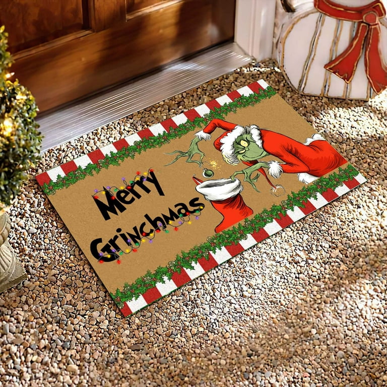 Funny Doormat for Indoor Outdoor - Christmas Doormat Funny Front Door Mat,  Welcome Mat Entrance Floor Mat - Non Slip Mats Indoor Outdoor Rug