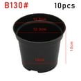 thumbnail image 3 of 10 PCS Plant Pots Black Plastic Plant Nursery Pots Multiple Sizes Large Garden Flower Pot Container For Succulents Cuttings, 3 of 7