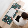 thumbnail image 3 of Long Mouse Pads for Desk,Green Christmas Dinosaur and Snowman Desk Mats on Top Of Desks, Desk Mouse Pad Extra Large with 3mm Non-Slip Base and Stitched Edge for Gaming,Work,Home 31.5x11.8in, 3 of 4