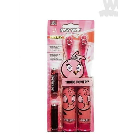 DR. FRESH FIREFLY ANGRY BIRD TWIN PACK VIBRATING TOOTHBRUSHES