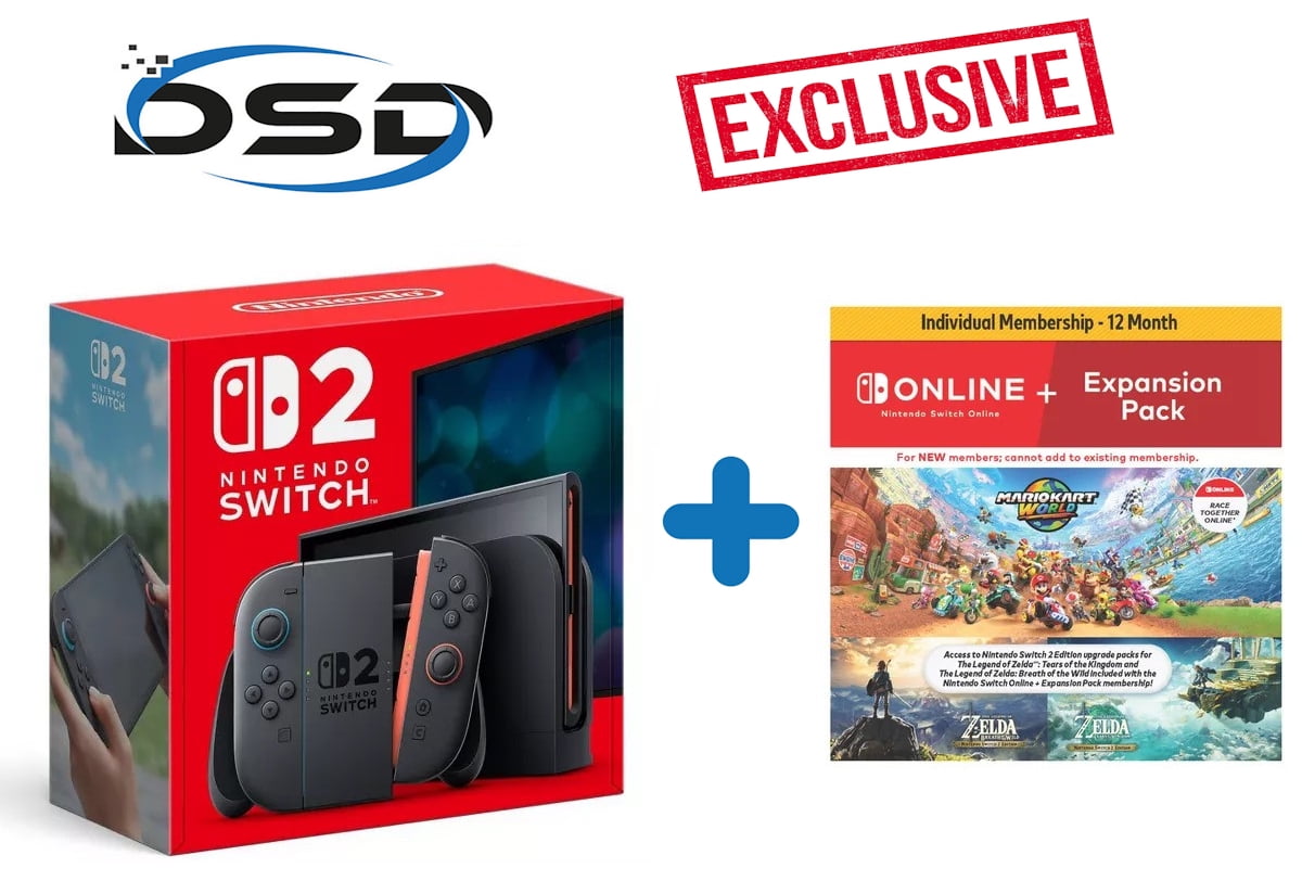2025 Newest Nintendo Switch™ 2 System + 12 Month NSO+Expansion Pack Individual Membership
