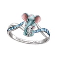 thumbnail image 3 of Anillo de bodas de Anillo de compromiso elegante con forma de para el día de San Valentín Talla 9 Yuyangstore Anillo de bodas, 3 of 8