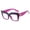 Deep Purple, variant on Oversized Square Women's Fashion Sunglasses, Cat Eye Vintage Style Old-School Retro Sunglasses