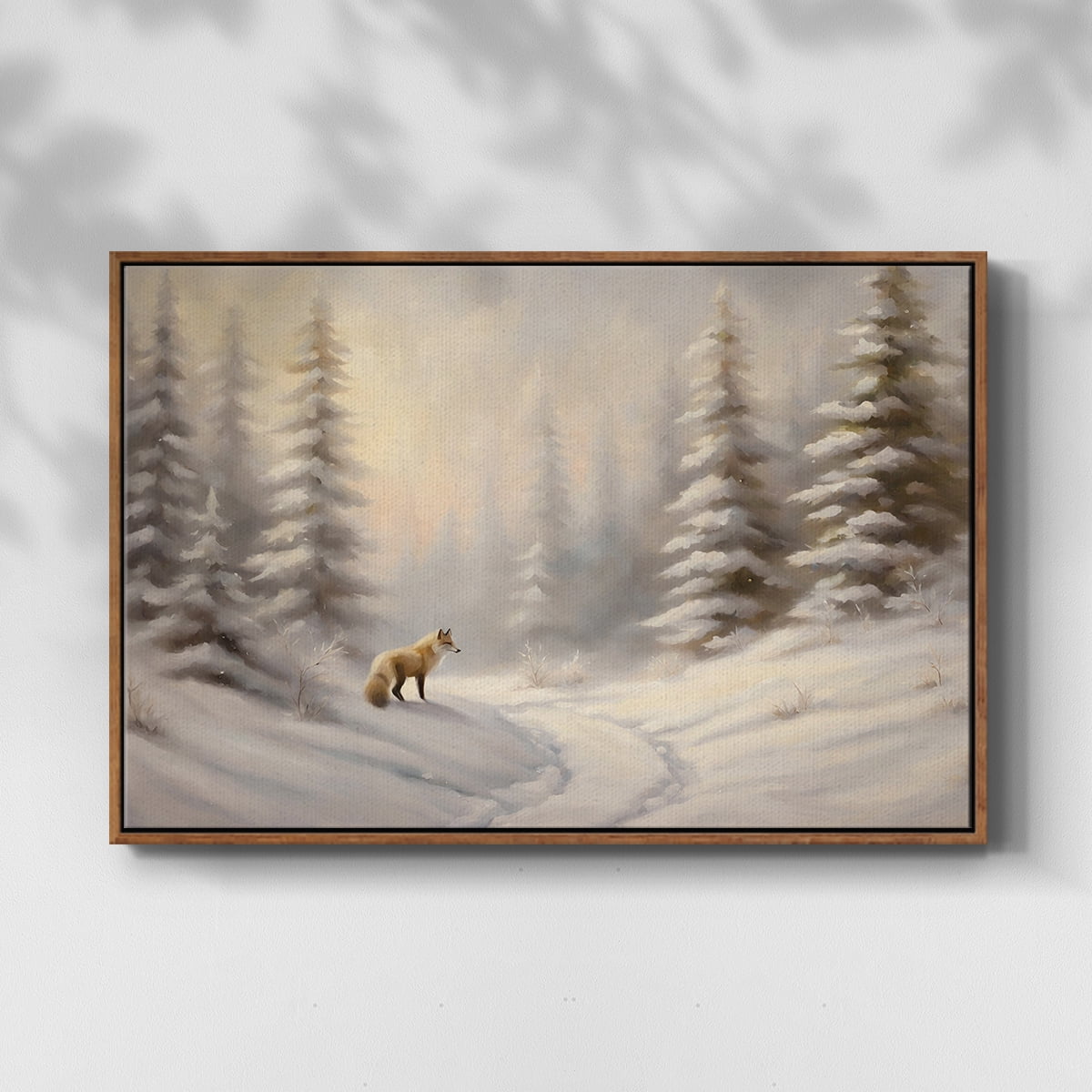 Vintage Landscape-CLXXV By Wexford Home Framed in Walnut Wood Gallery Wrapped Canvas 27 in. x 41 in.
