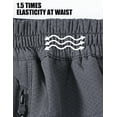 thumbnail image 4 of Taigaofy Men's Winter Fleece Lined Hiking Pants With Zip Pockets Waterproof Quick-Dry Travel Fishing Work Outdoor Pants Gray S, 4 of 8