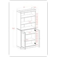 thumbnail image 4 of 100% Solid Wood 32" Bathroom Cabinet with Solid Doors and Adjustable Shelves, 4 of 4