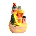 thumbnail image 3 of Dsscvnef Glowing Christmas Resin Decoration Festive Santa Snowman Micro Figurines Perfect &, 3 of 4