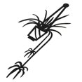 thumbnail image 1 of Black Iron Metal Wall Art for Decoration Elegant Flower Design Adds Style to Any Room 12.5 x 9.5 Inches, 1 of 2