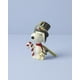 thumbnail image 2 of Adornos Lenox de Snoopy y Woodstock con bastón de caramelo, de porcelana, con cordón dorado para decorar el árbol, adornos navideños, diseño de Snoopy, decoración invernal (1 pieza), 2 of 5