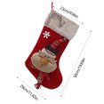 thumbnail image 3 of Mikhai Clearance Christmas Stockings Bulk,19.7Inch Christmas Stockings with Reindeer Ornaments Xmas Cute Hanging Candy Gift Stocking Bag for Family Holiday Christmas Party Decoration (Elk), 3 of 7