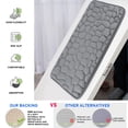 thumbnail image 4 of Yeacher Memory Foam Bath Mat Comfortable Cobblestone Bathroom Rug Super Water Absorbent Bath Rug Machine, 4 of 8