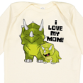 thumbnail image 4 of Inktastic I Love My Mom with Baby and Mommy Triceratops Boys or Girls Long Sleeve Baby Bodysuit, 4 of 5