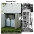 thumbnail image 2 of LOJIAWOWE Outdoor Storage Cabinet 37 CU.ft Resin Waterproof UV-Resistant for Patio,Poolside & Indoor,Gray, 2 of 6