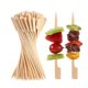 thumbnail image 2 of 100 brochetas de madera de 15 cm, resistentes, para cócteles, aperitivos, palitos planos para fiestas, barbacoas, frutas, quesos y charcutería., 2 of 7