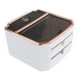 thumbnail image 4 of Caja de tela decorativa desmontable y a prueba de polvo multifuncional con organizador de cajones. Blanco, 4 of 9