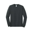 thumbnail image 5 of Gildan Heavy Cotton Men's Long Sleeve T-Shirt, Comfortable, Crewneck Classic Fit, Dark Heather, 3XL, 5 of 5