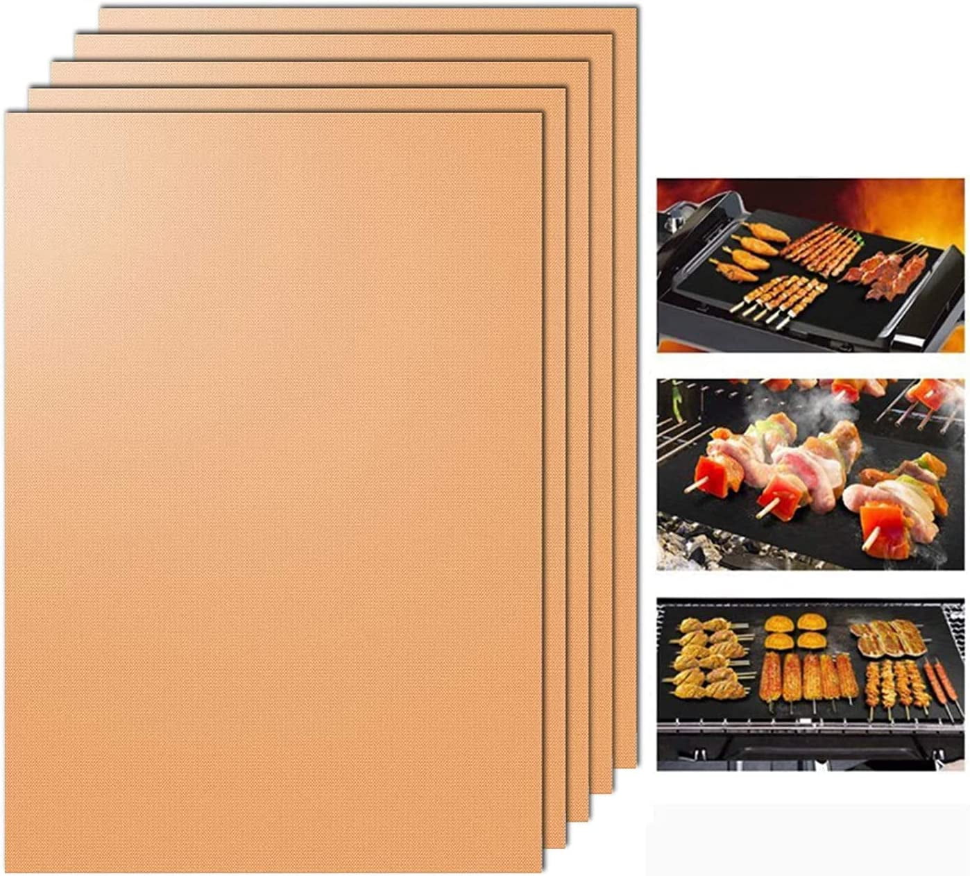 Oven Liners for Bottom of Electric Gas Oven Reusable, 6 Pack Large