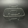 thumbnail image 7 of Non-Stick Roast Rack - Heat Resistant - Non-Slip - Grilling Stainless Steel Polished Stand - Fryer Accessories Steamer Roasting Stand - Outdoor Supply, 7 of 7