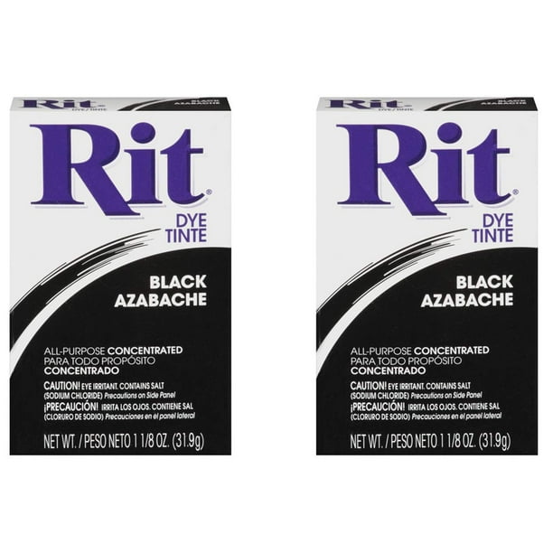 Polvo multiusos Dye Rit negro (paquete de 2) para tela de 1 kg