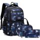thumbnail image 1 of Elementary School Teenagers Schoolbag Boys Backpack With Lunchbox Pencil Case Galaxy Print Durable Schoolbag For Boys And Girls, 1 of 5