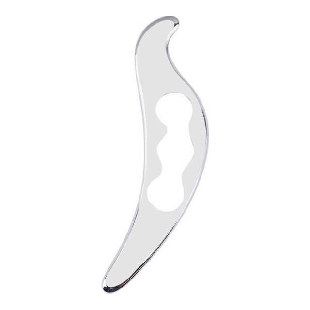 Cuchillo de acero inoxidable para fascia, tejido muscular, meridiano, fisioterapia, tipo S, cuchillo de membrana de refuerzo, cuchillo con forma de pájaro para raspar, masajeador de puntos