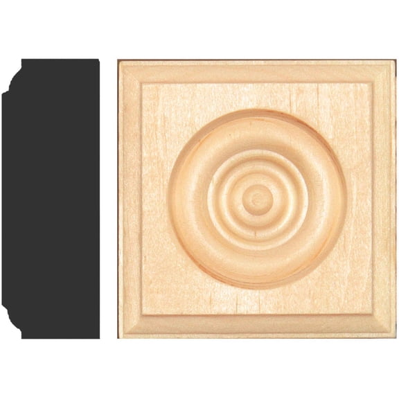 Pine 7/8" x 2-1/2" Rosette