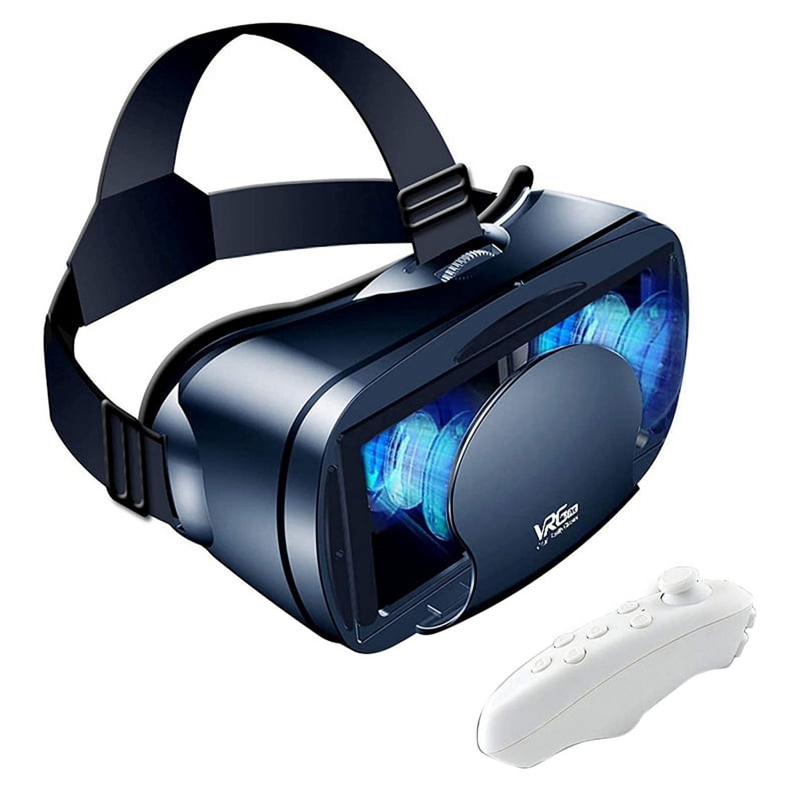 Full-Screen Virtual Reality 3D Glasses VR Set Goggles, Adjustable with Gamepad