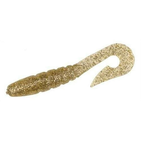 DOA Fishing Lure 15313 C.A.L. Curl Tail Grub 3 Gold Glitter 12 Per Pack