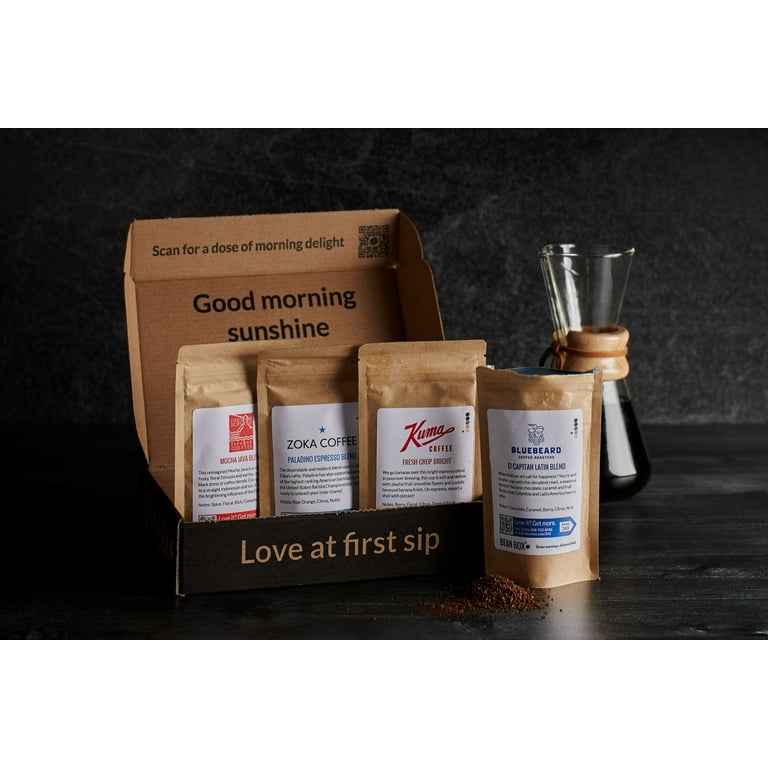 Bean Box Gourmet Coffee Sampler  Specialty Coffee Gift Basket