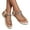 Beige, variant on Women's Jewelled Thong Flat Sandals Roman Gladiator Slip on Flip Flops Shoes with Elastic Band
