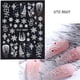 thumbnail image 1 of 5D Christmas Embossed Nail Stickers White Snowflakes Sliders For Nails Cute Cartoon Bear Gloves Sweater Design Decals GLJI-5D18, 1 of 4