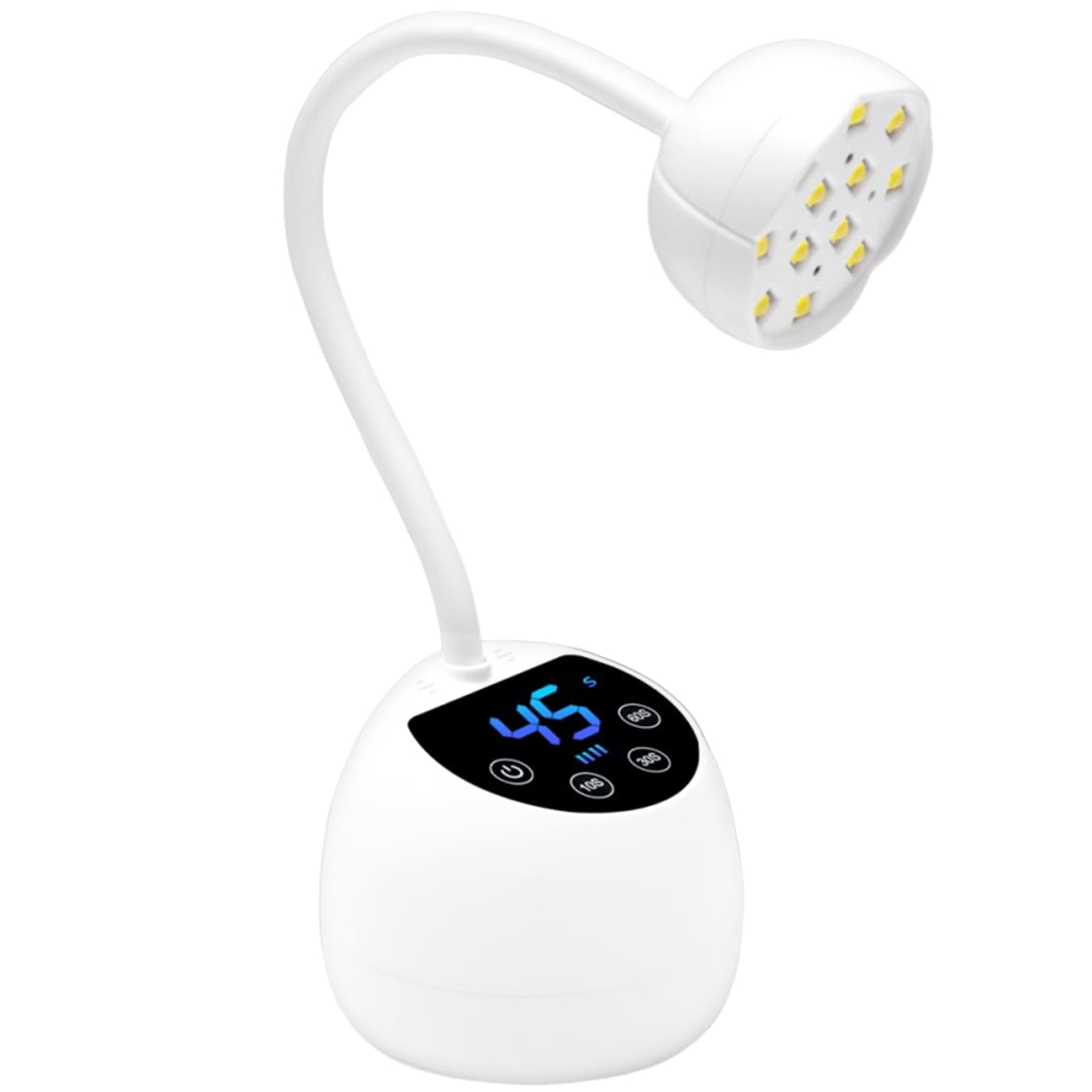 UVS Nails Lamp Gooseneck UVS Light for Gel Nails Polish Flashs LED Nails Lamp with Three Timers Sensors Home Salon