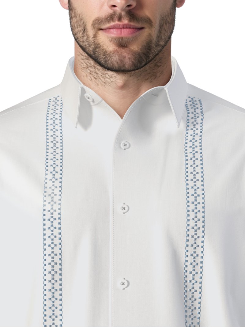 Havanera Men's and Big Men's Embroidered Panels Short Sleeve Button-Down Shirt, Sizes S-5XL - Walmart.com Havanera Men's and Big Men's Embroidered Panels Short Sleeve Button-Down Shirt, Sizes S-5XL - Walmart.com