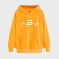 thumbnail image 2 of EINCcm Women's Sweatshirts Hoodies Casual Women's Graphic Printed Hooded Sweatshirt Loose Long Sleeve Drawstring Hoodie Women, 2 of 5