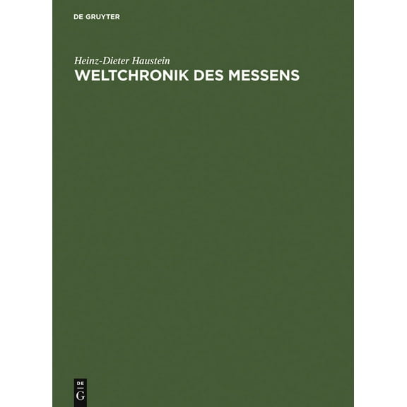 Weltchronik des Messens, (Hardcover)