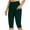 Army Green, variant on ZyeKqe Capri Leggings for Women with Pockets Butt Lifting High Waisted Yoga Pants Belly Control Workout Cropped Tights