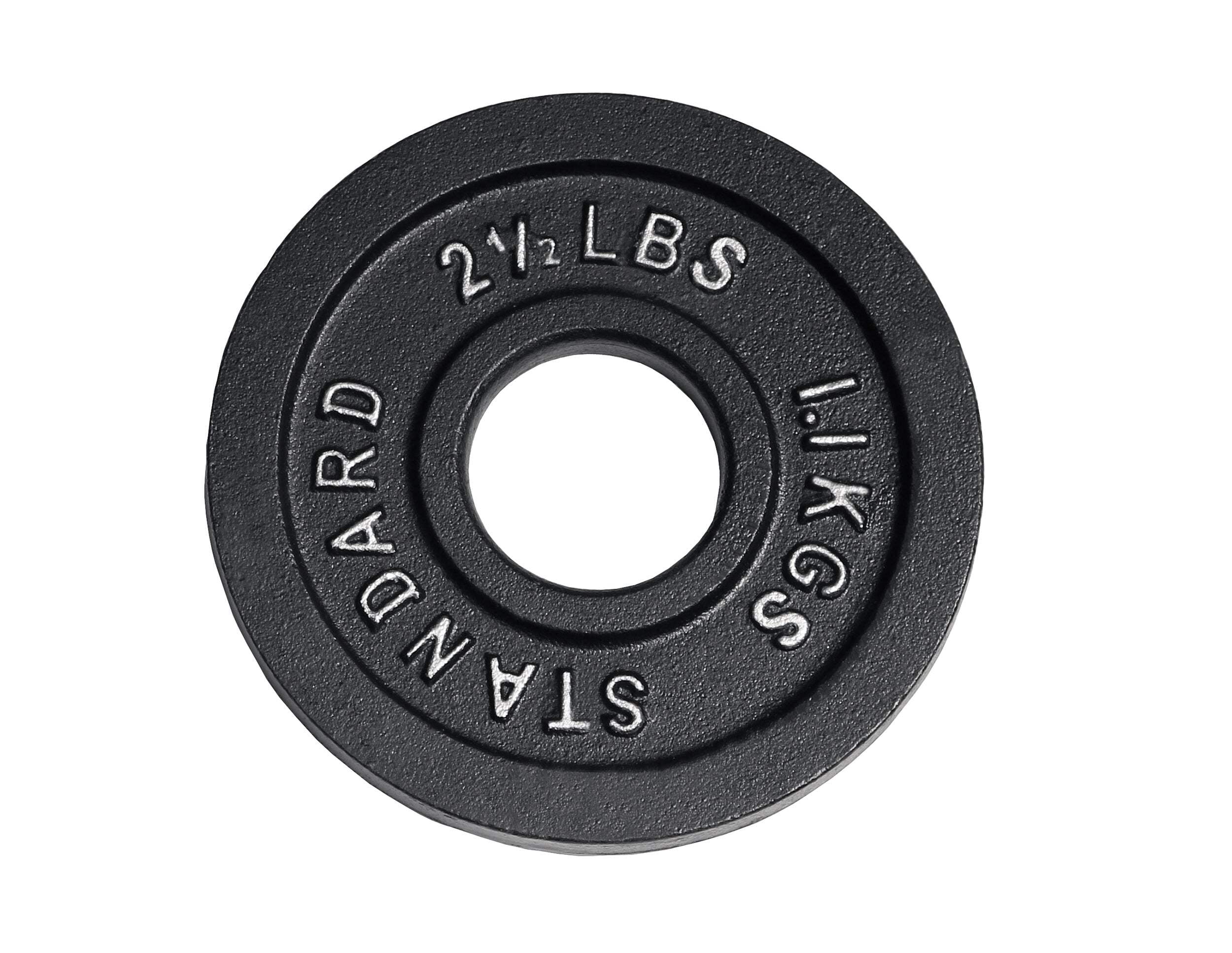 Deltech Fitness Pair 2-1/2 lb Olympic Plates Model #OP-0025, Cast Iron