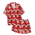 thumbnail image 5 of Children DIY Anniversary Print Pajama Set Short Sleeve Button Up Top And Shorts Set, 5 of 5