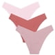 thumbnail image 1 of Conjunto de 3 piezas de bragas de mujer, bragas de seda de hielo sin rastro de algodón para mujer, borde de cintura en forma de V para mujer, 1 of 5