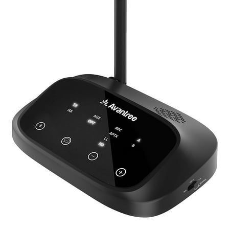 Avantree Oasis Plus Bluetooth 4.2 Transmitter Receiver for TV Audio,aptX HD Long Range, Home Stereo, Optical Digital, AUX & RCA, Wired & Wireless Simultaneously, Dual Link Low