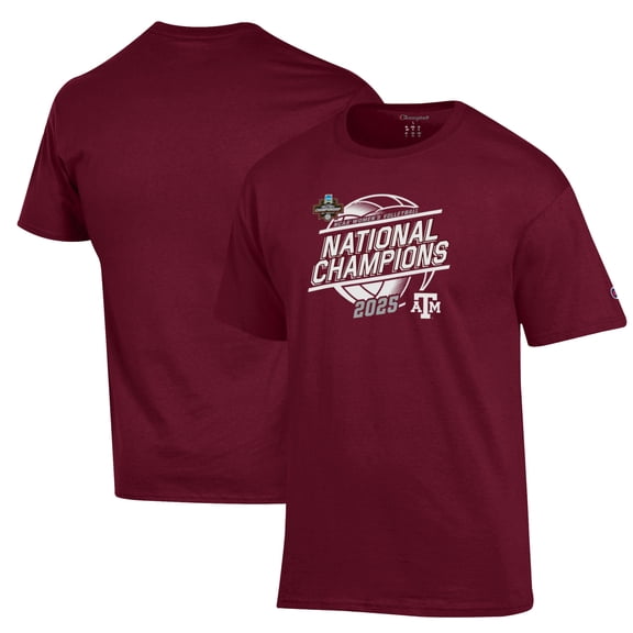 Men's Champion Maroon Texas A&M Aggies 2025 NCAA Women's Volleyball National Champions Jersey T-Shirt
