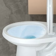 Faitaliicy Elongated Toilets For Bathrooms Two-Piece Toilet With Comfortable Close Seat 1.28 Siphonic Flush Toilet Powerful Modern Standard Toilet With Universal Height ADA Cotton