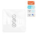 thumbnail image 1 of Amdohai Interrupteur de Rideau Intelligent Wifi Tuya Écran Tactile en Verre Arc Panneau de Contrôle Compatible avec Alexa Google Assistant, 1 of 8
