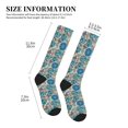 thumbnail image 2 of Picia Vintage Floral Butterflies Printed Sports Compression Socks - 15-20mmHg Graduated Compression, High-Performance Soft and Breathable Socks for Men and Women, 2 of 5